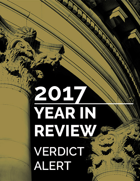 2017 YEAR IN REVIEW/VERDICT ALERT