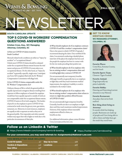 Fall 2020 VB Newsletter