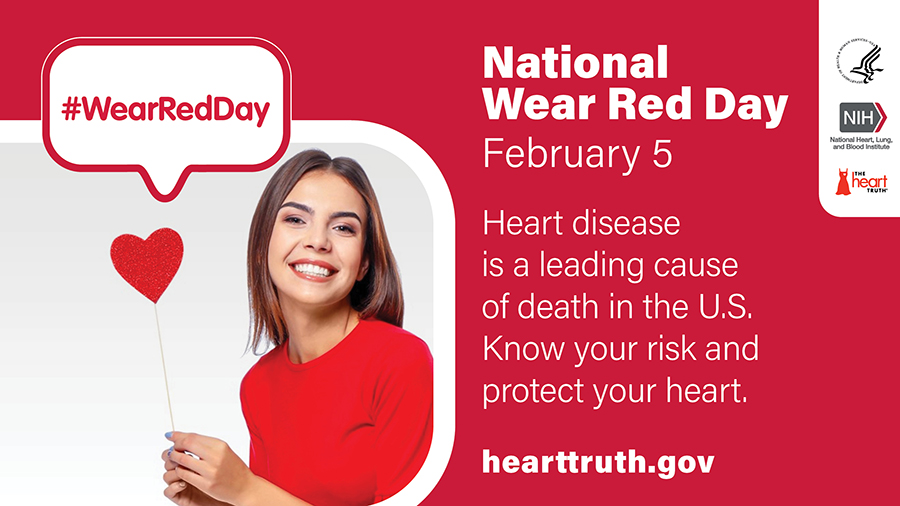 national Wear Red Day banner